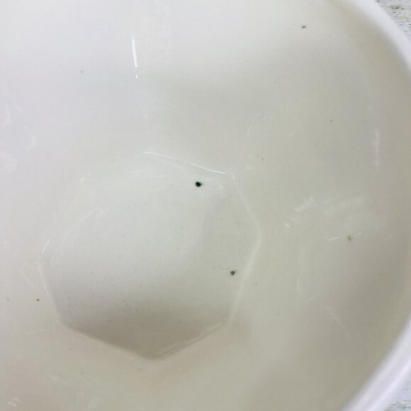 Home TM Solid White Embossed Top Octagon Shape Ceramic Soup Cereal Bowls Set  4 - Picture 11 of 16